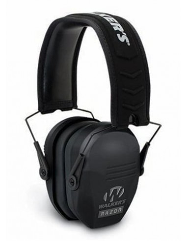 CASQUE PROTECTION WALKER'S RAZOR SLIM BLACK - NRR 27 DB